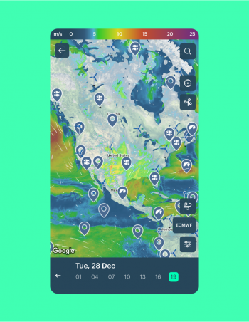 Live HD wind and weather map
