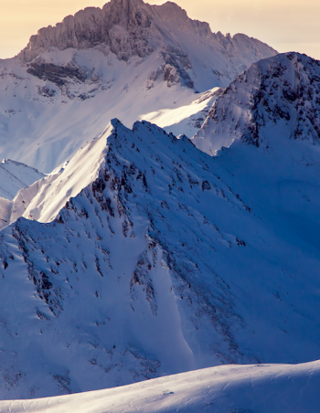 Why is there snow on the top of the mountains