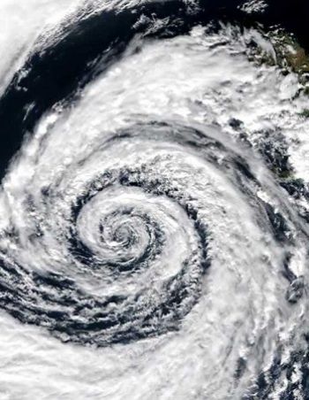 Why do cyclones rotate counterclockwise (i. e. to the left)